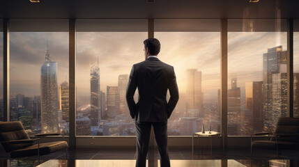 silhouette of a person in the city