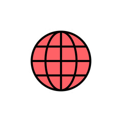 Web icon set illustration. go to web sign and symbol. web click icon. Global search icon