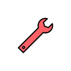 Wrench icon set illustration. repair icon. tools sign and symbol