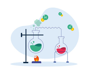Medical test illustration. Laboratory illustration.