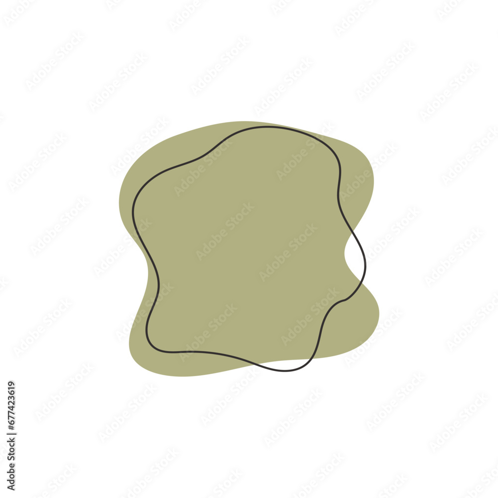 Poster colored vector abstract blobs geometric