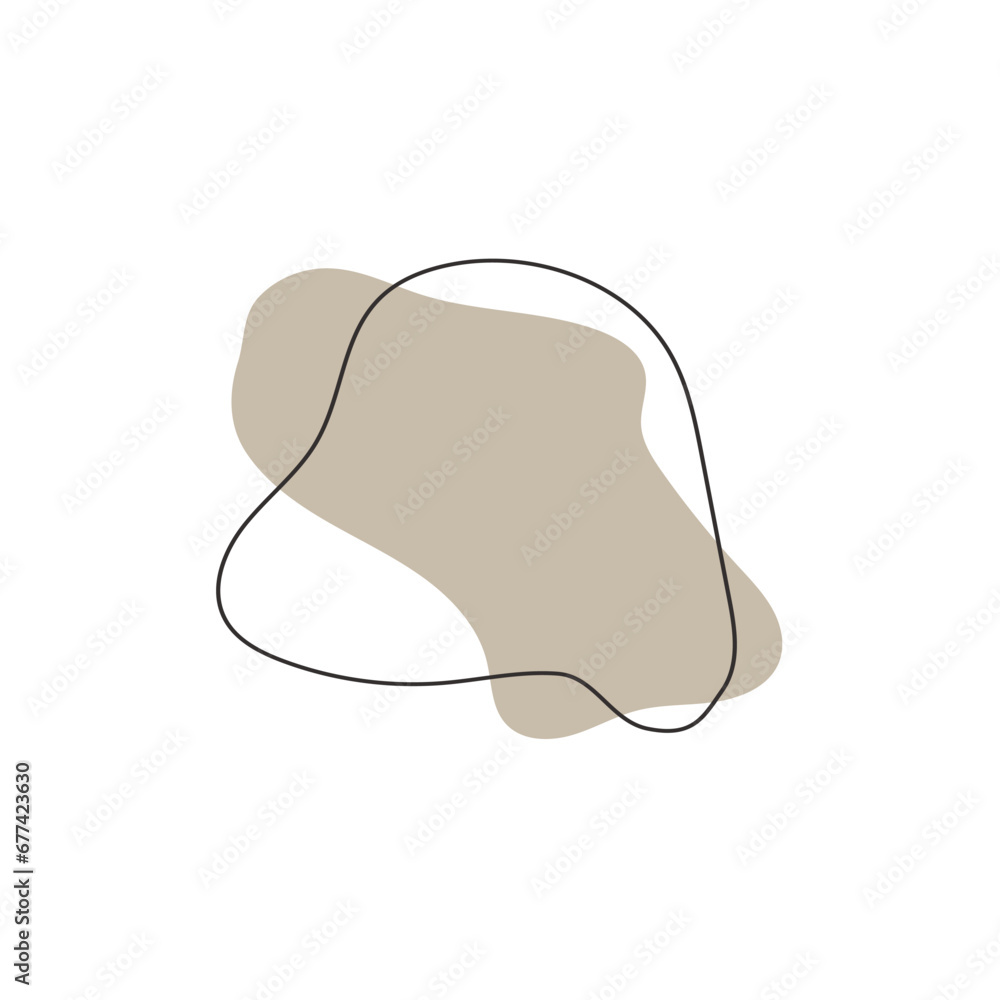 Poster colored vector abstract blobs modern
