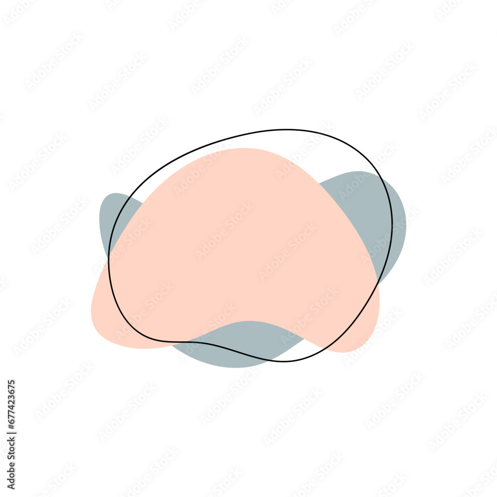 Poster colored vector abstract blobs poster