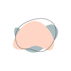 colored vector abstract blobs poster