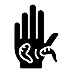 Obraz premium leech therapy Solid icon