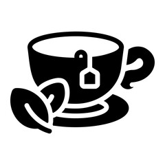 herbal tea Solid icon