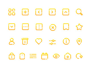 User Interface Broken Line Style. Perfect for Websites, Landing Pages, Mobile Apps, Presentations, and Other Projects. Suitable for User Interface and User Experience UI UX.