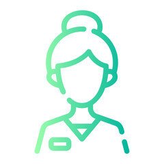 therapist Line Gradient Icon