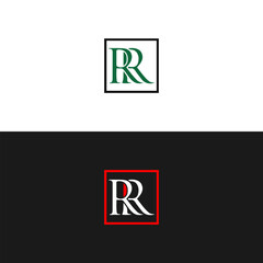 RR logo. R R design. White RR letter. RR, R R letter logo design. Initial letter RR linked circle uppercase monogram logo. R R letter logo vector design. 