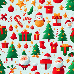 merry christmas, merry, easter seamless pattern, merry christmas pattern 2024, merry christmas 2024, merry christmas wallpaper, natal, 4k, 2k, holiday, tree, gifts, surprises, decoration, pohon