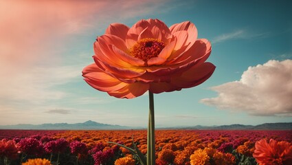 flower plant background ai generation