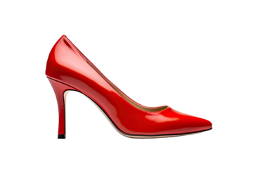 Red Elegant Shoe Isolated On White