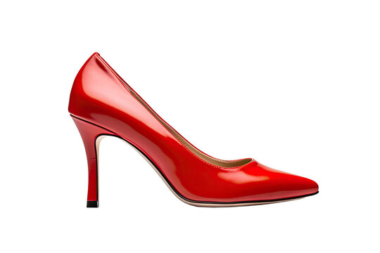 Red Elegant Shoe Isolated On White