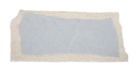 Pieces of torn paper on transparent background png file