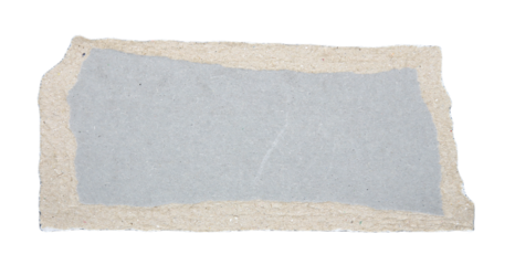 Pieces of torn paper on transparent background png file