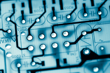 Abstract,close up of Mainboard Electronic background.
(logic board,cpu motherboard,circuit,system board,mobo)