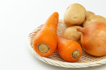 ニンジンとタマネギとジャガイモ