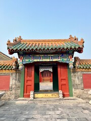 Naklejka premium chinese temple architecture, Shenyang Palace Museum, China