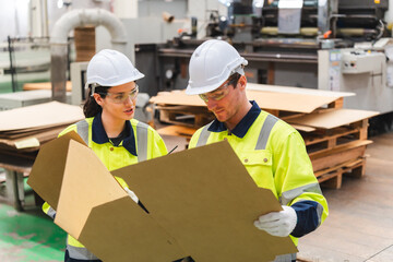 Factory manager, foreman worker checking stock inventory on good shelf in delivery storehouse of logistic storage warehouse, shipping distribution business, package box industry job for retail market