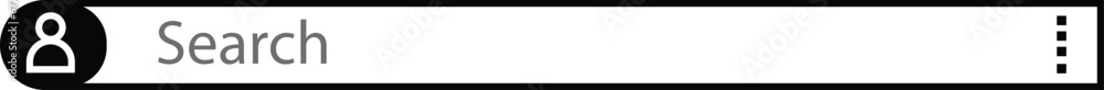 Poster search bar icon flat design. search bar template for user interface, web, app, software. ready searc