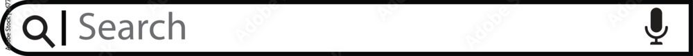 Poster search bar icon flat design. search bar template for user interface, web, app, software. ready searc