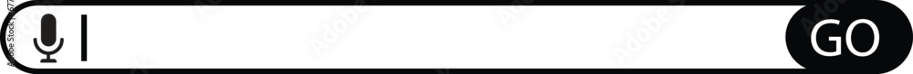 Poster search bar icon flat design. search bar template for user interface, web, app, software. ready searc