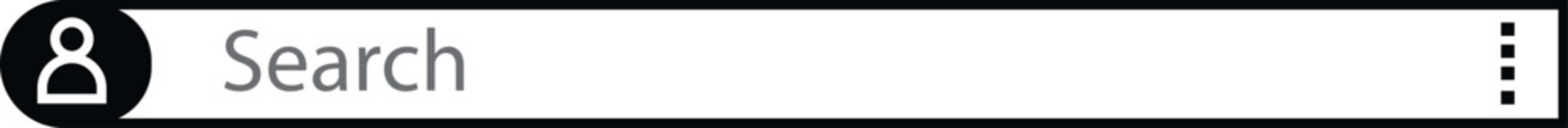 Obraz premium Search Bar Icon Flat Design. Search Bar Template for User Interface, Web, App, Software. Ready Search Form Vector Illustration isolated on transparent background.