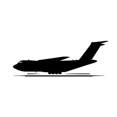 Airforce Logo Monochrome Design Style - obrazy, fototapety, plakaty