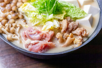 鶏肉の白湯（パイタン）鍋