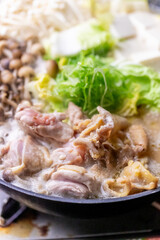 鶏肉の白湯（パイタン）鍋