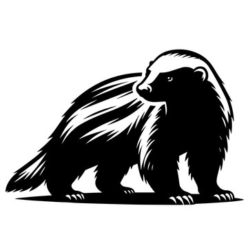 Honey Badger Vector Logo Art