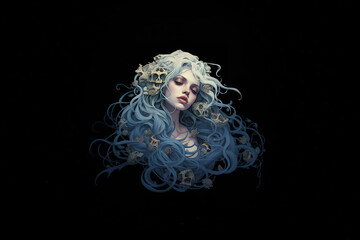 Art nouveau Memento Mori (524.6)