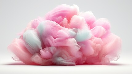 Cotton candy isolated on white background
