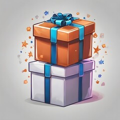 Gift Box Icon Background Very Cool