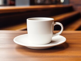 Obraz premium a white cup on a saucer