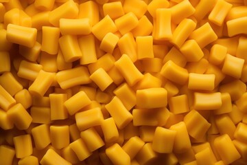 a pile of yellow food