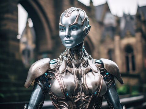 a robot in a garment