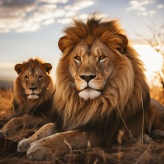 Fototapeta premium portrait of a lion