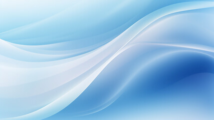 Obraz premium Abstract blue wave background poster with dynamic wave gradient blue technology, banner, poster, background.