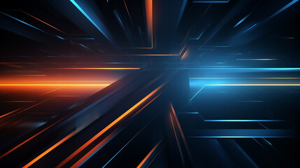 Abstract 3D square neon light Business technology Background. Modern 3D Business Background. This...