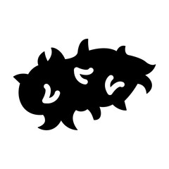 sea cucumber Solid icon