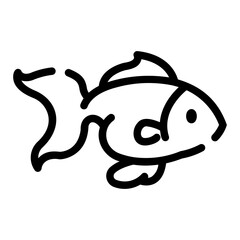 goldfish Line Icon