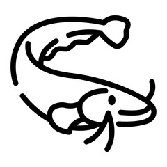 catfish Line Icon