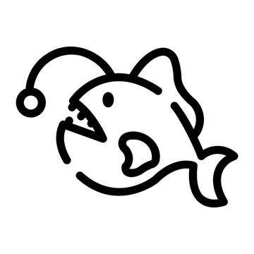 lantern fish Line Icon
