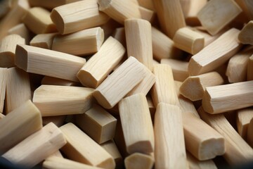 a pile of wood sticks