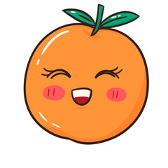 orange cartoon illustration