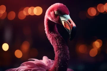 Foto op Canvas a close up of a flamingo © sam