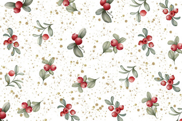 seamless pattern with berry