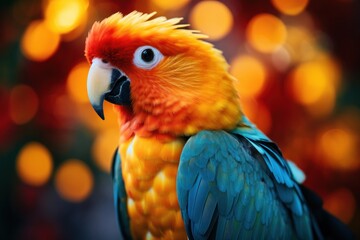 Obraz premium a close up of a bird