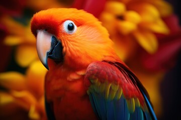 Fototapeta premium a close up of a bird
